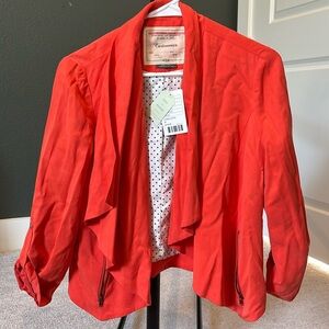 Anthropology coral Blazer NWT